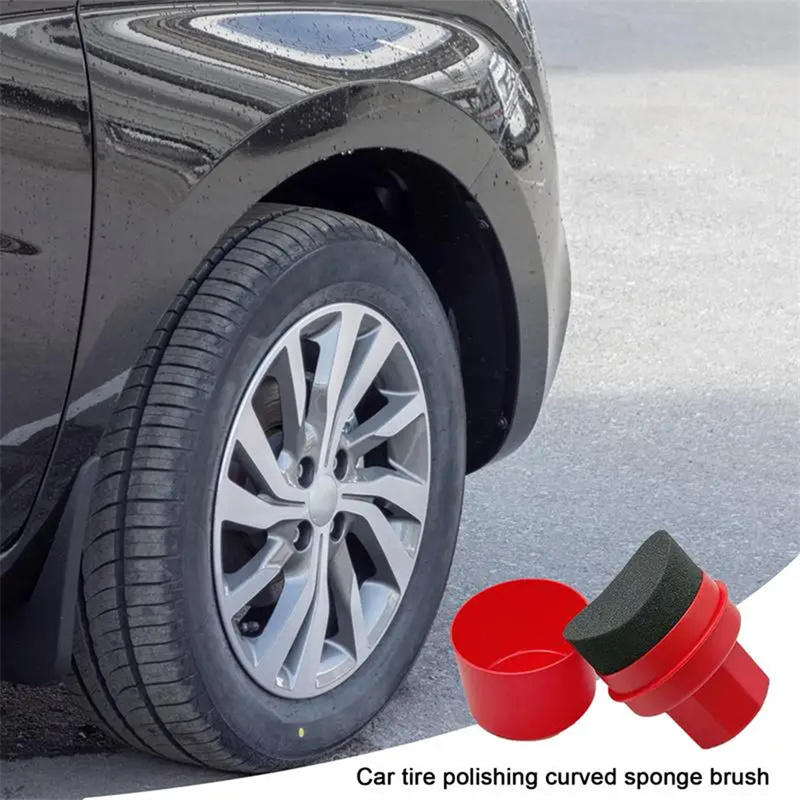 Wax Applicator Pad - Spugna Curva per Lucidatura Pneumatici Auto