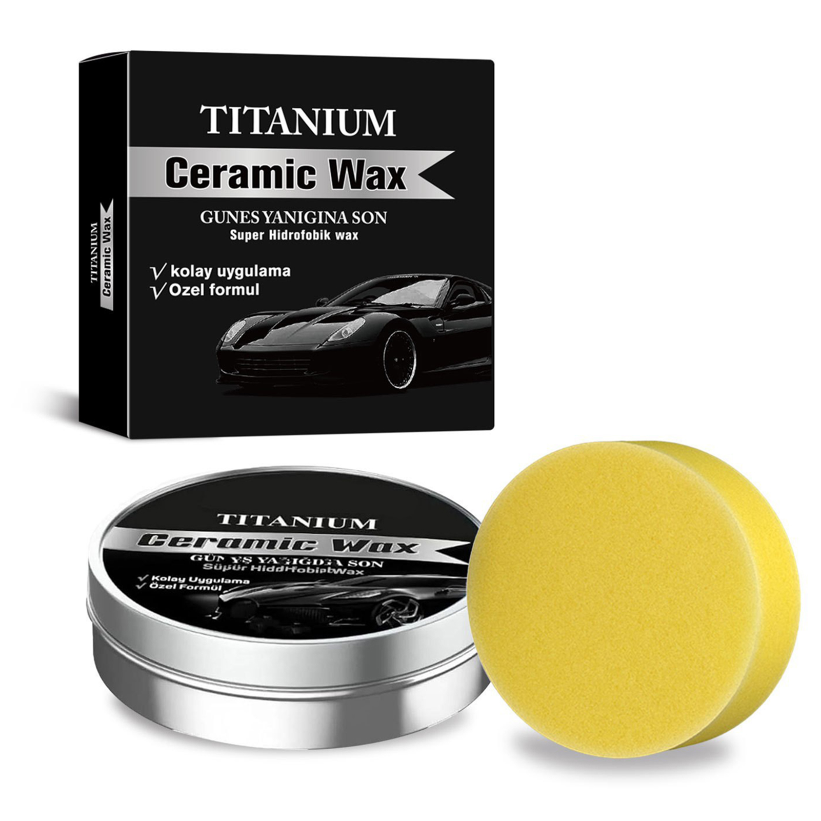 Car Wax Ceramic Coating - Cera ceramica in crema da 100g