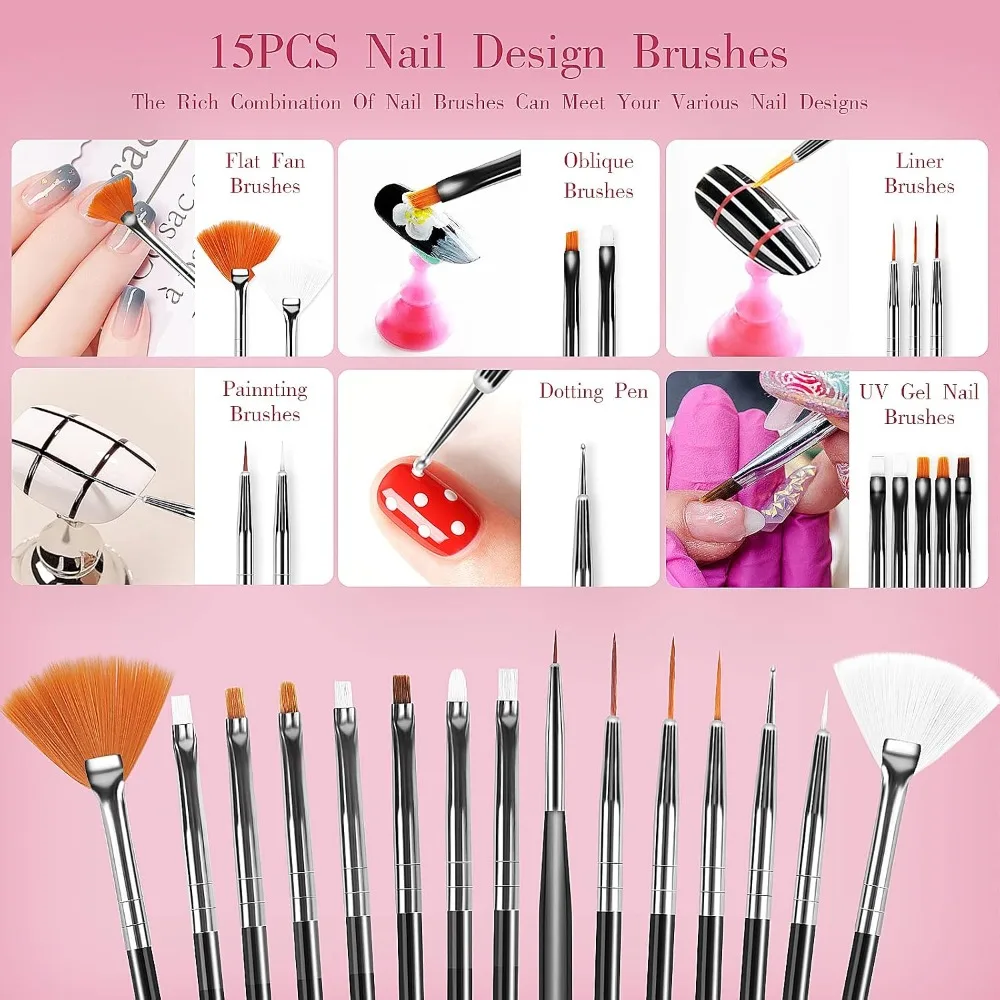 32 pennelli per nail art, penn - Detailing Brush Set recensione e prezzo