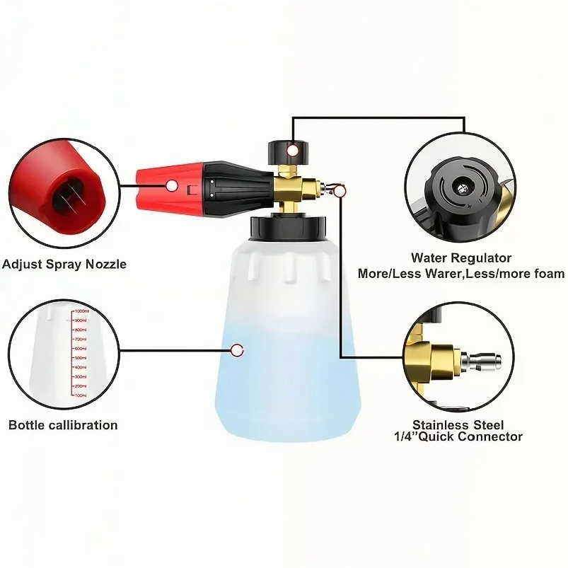 Cannone schiumogeno ad alta pr - Foam Cannon Car Wash recensione e prezzo
