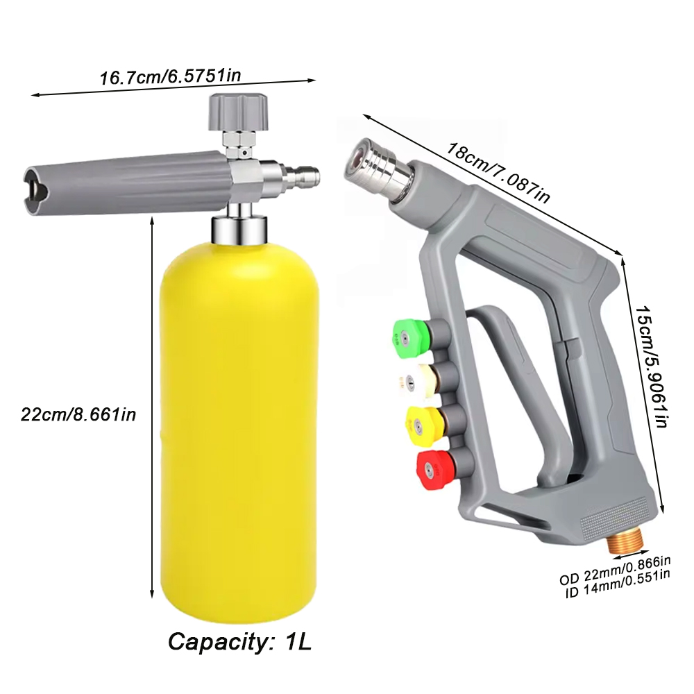 Pistola ad acqua per lavaggio  - Foam Cannon Car Wash recensione e prezzo