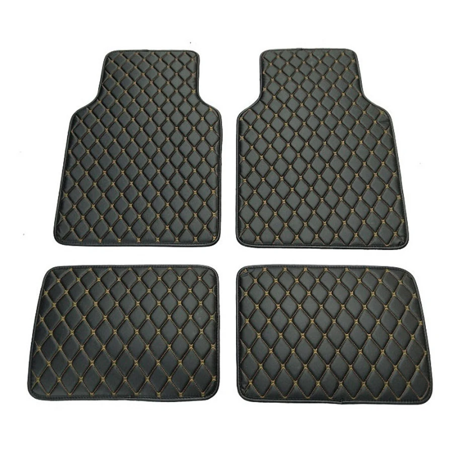 4 pezzi in pelle PU nera tappe - Leather Cleaner Interior recensione e prezzo